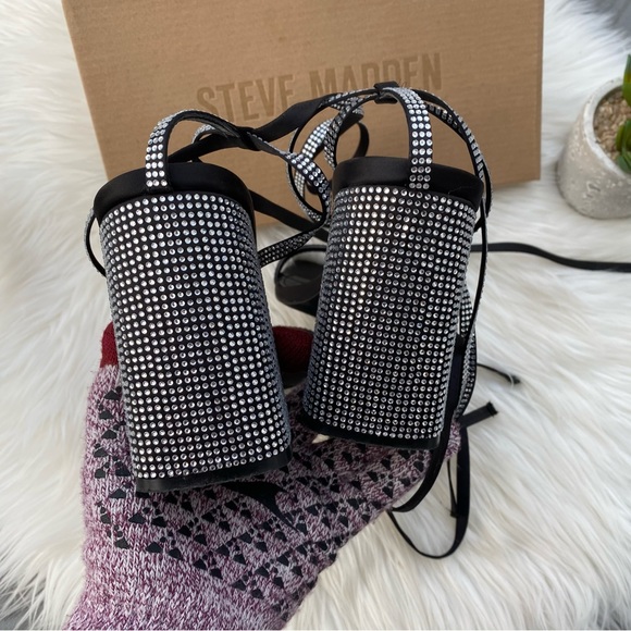 Steve Madden Wrap Rhinestone Heels - Picture 5 of 5